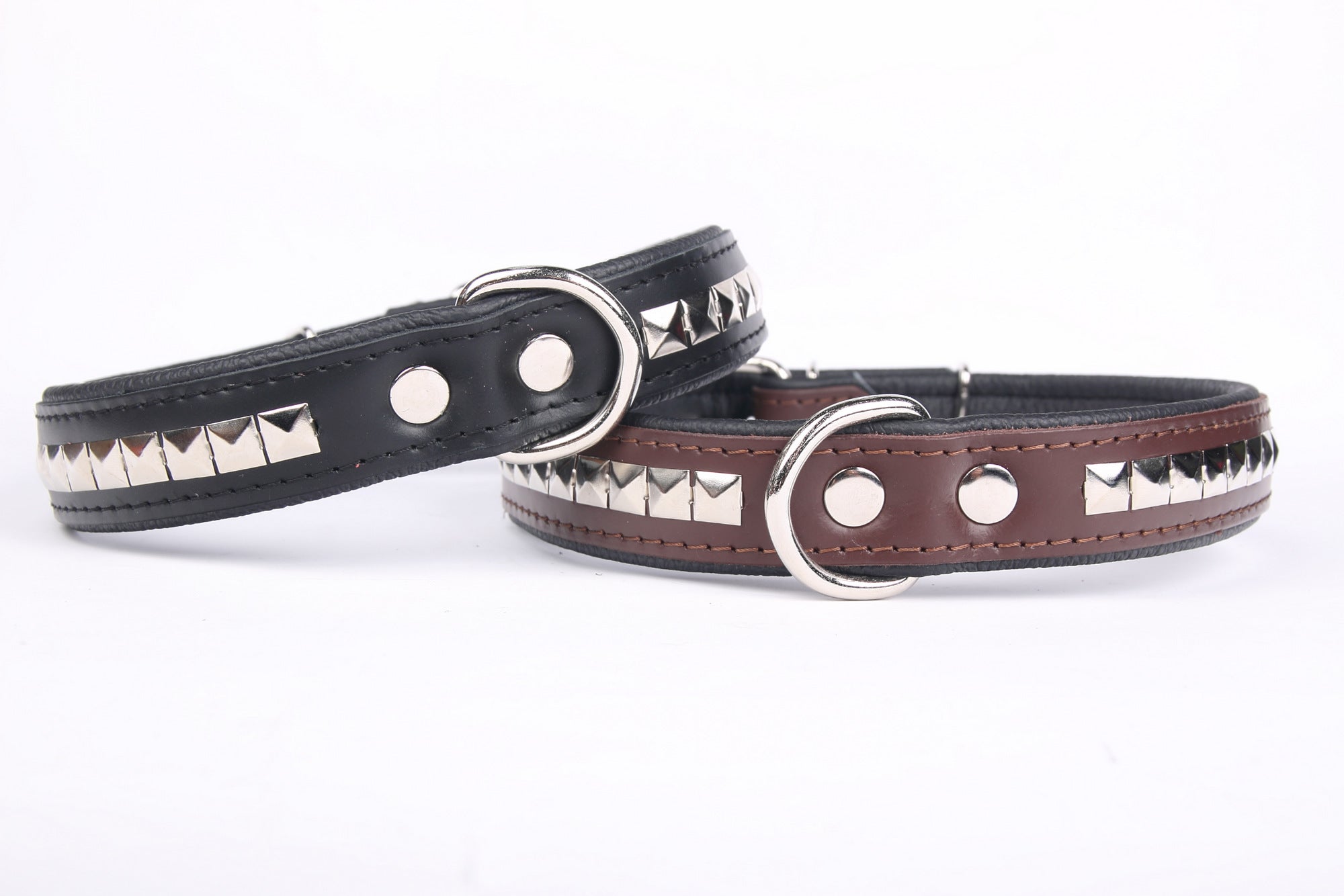 Original Stud Dog Collar Collection - Brown