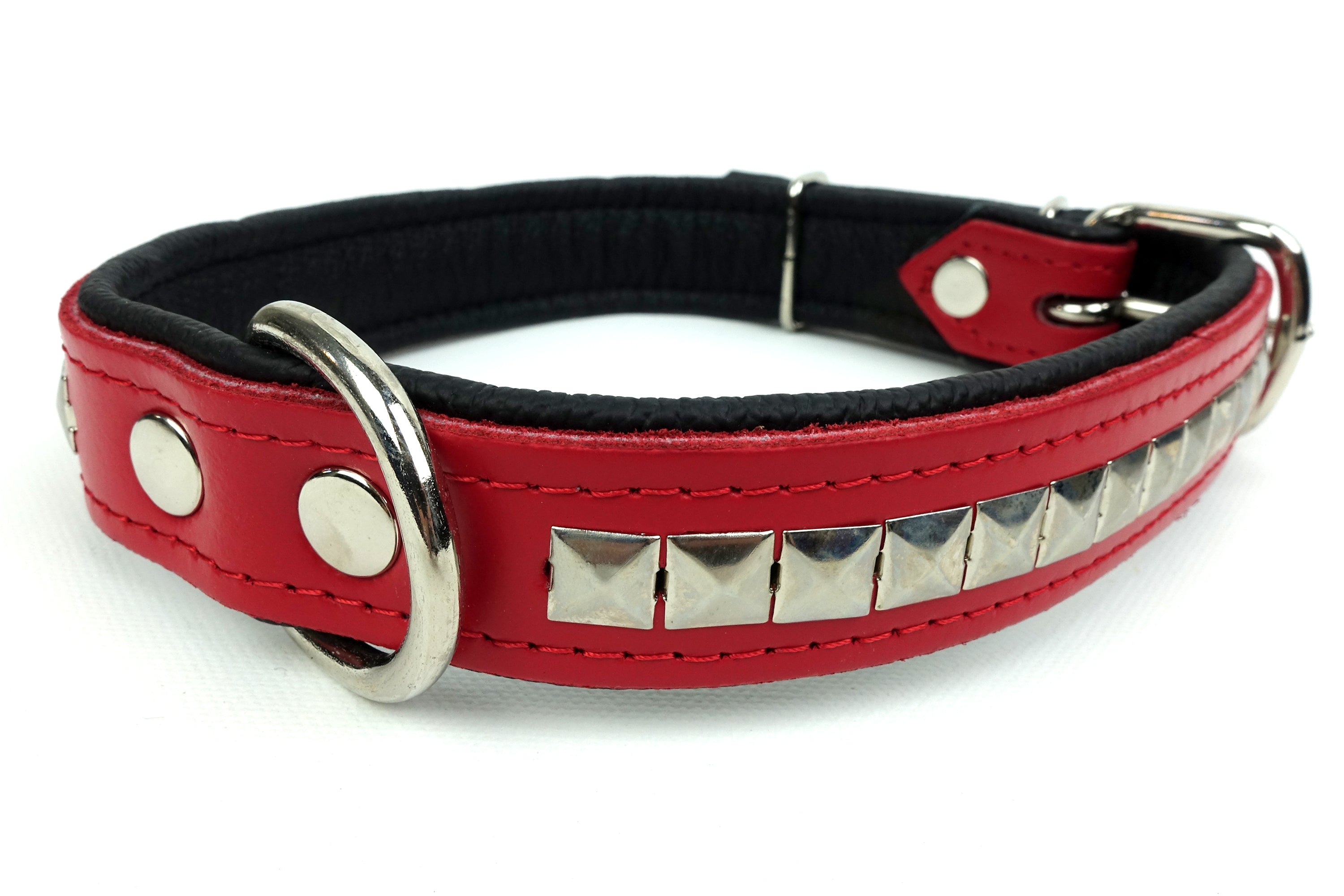 Original Stud Dog Collar Collection - Red